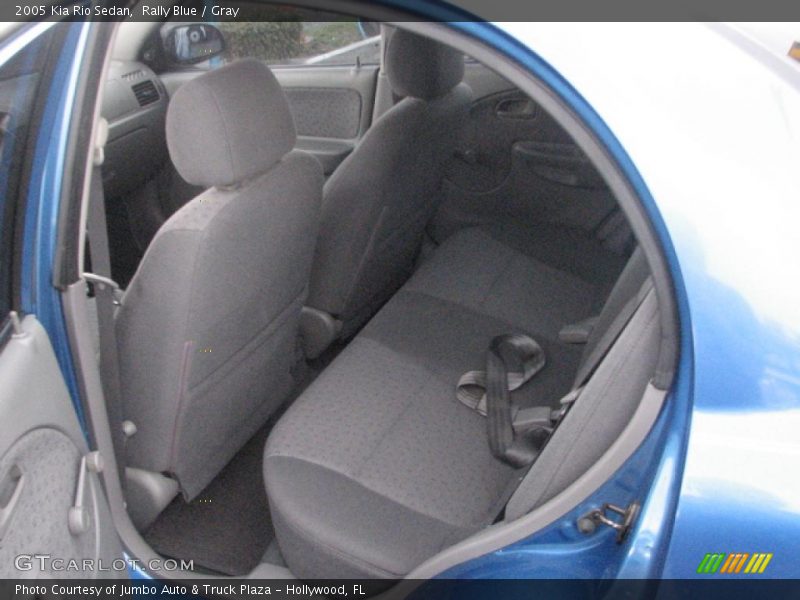 Rally Blue / Gray 2005 Kia Rio Sedan
