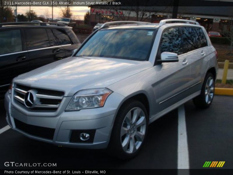 Iridium Silver Metallic / Black 2011 Mercedes-Benz GLK 350 4Matic