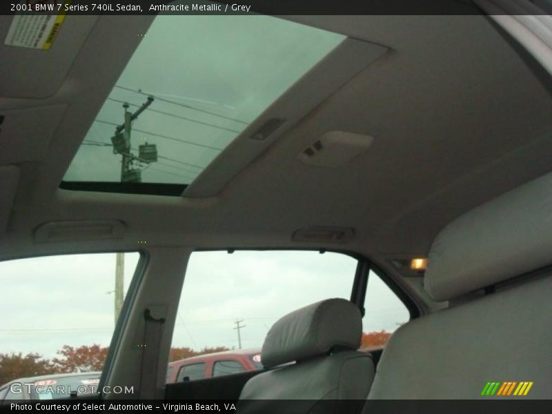 Anthracite Metallic / Grey 2001 BMW 7 Series 740iL Sedan