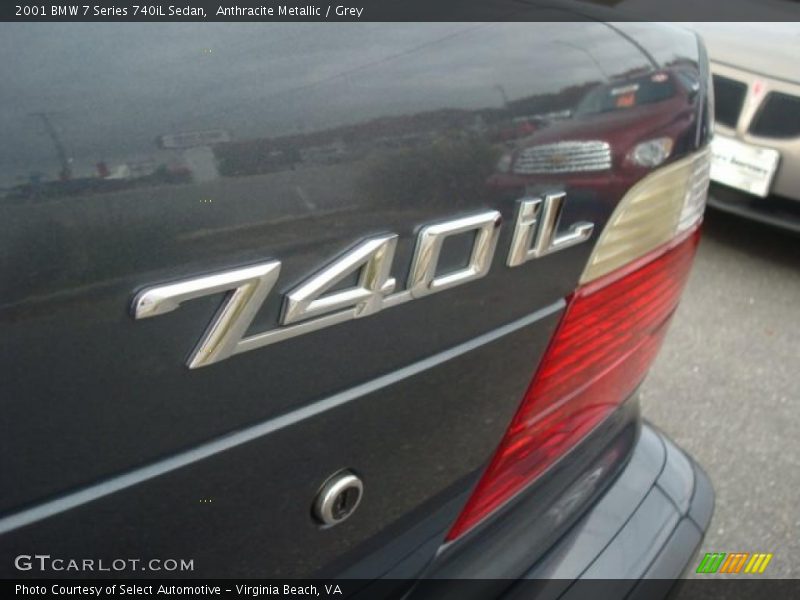 Anthracite Metallic / Grey 2001 BMW 7 Series 740iL Sedan