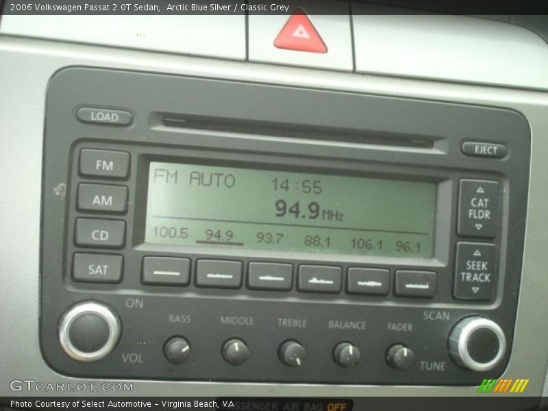 Arctic Blue Silver / Classic Grey 2006 Volkswagen Passat 2.0T Sedan
