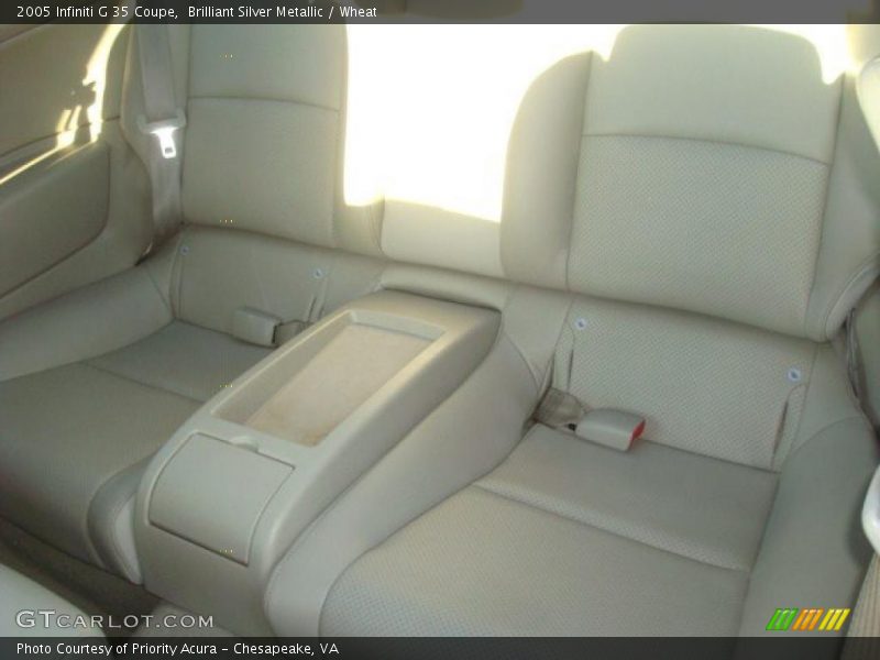 Brilliant Silver Metallic / Wheat 2005 Infiniti G 35 Coupe