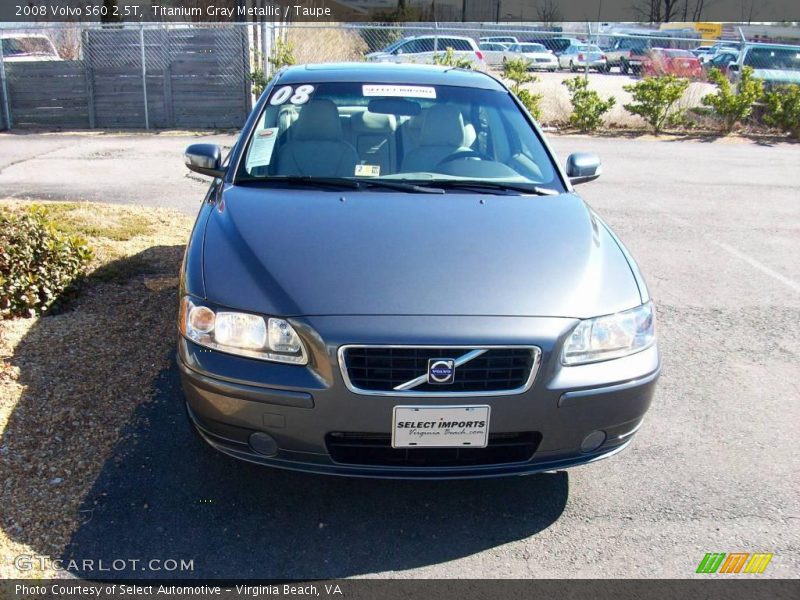 Titanium Gray Metallic / Taupe 2008 Volvo S60 2.5T