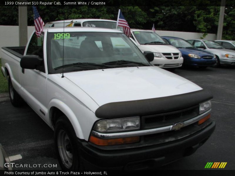 Summit White / Graphite 1999 Chevrolet S10 Regular Cab