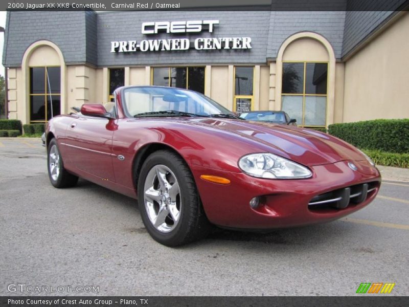 Carnival Red / Oatmeal 2000 Jaguar XK XK8 Convertible