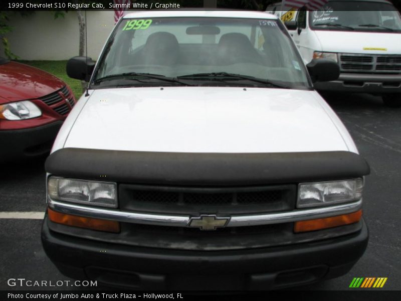 Summit White / Graphite 1999 Chevrolet S10 Regular Cab