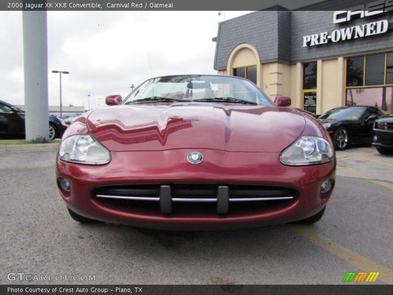 Carnival Red / Oatmeal 2000 Jaguar XK XK8 Convertible