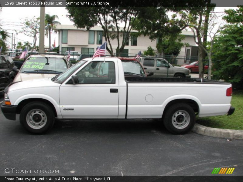 Summit White / Graphite 1999 Chevrolet S10 Regular Cab