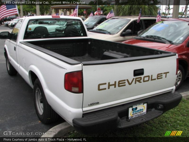 Summit White / Graphite 1999 Chevrolet S10 Regular Cab