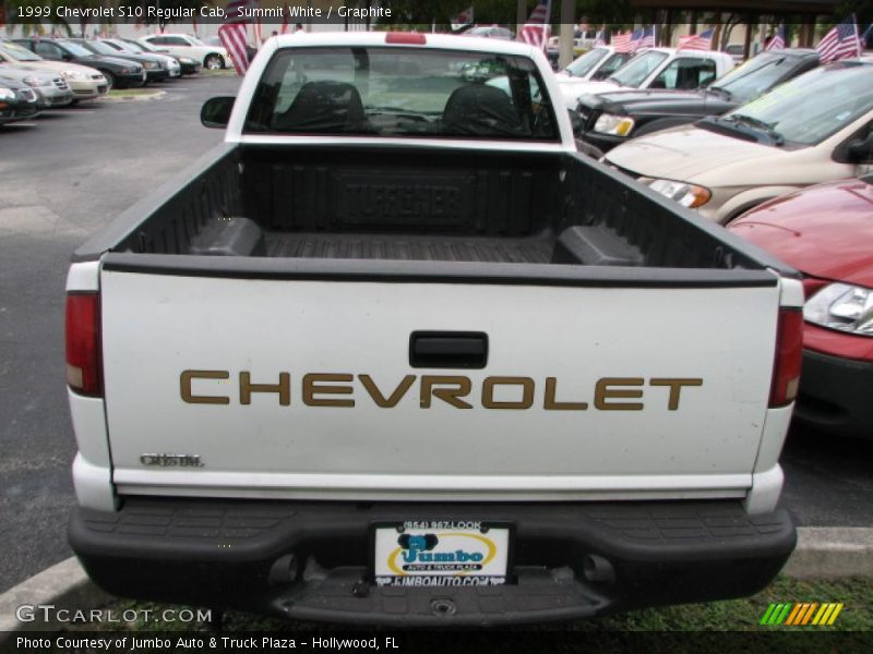 Summit White / Graphite 1999 Chevrolet S10 Regular Cab