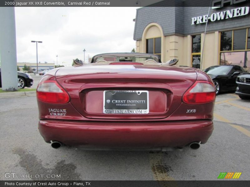 Carnival Red / Oatmeal 2000 Jaguar XK XK8 Convertible