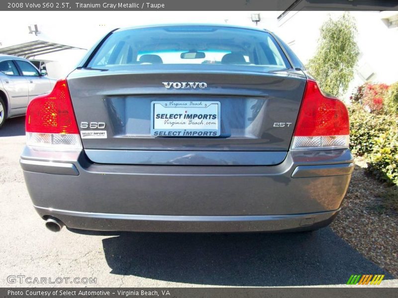 Titanium Gray Metallic / Taupe 2008 Volvo S60 2.5T