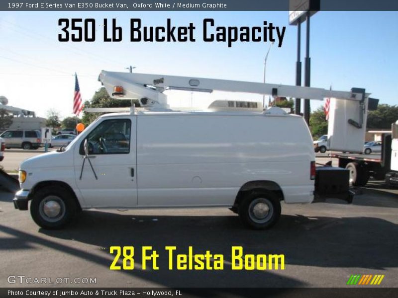 Oxford White / Medium Graphite 1997 Ford E Series Van E350 Bucket Van