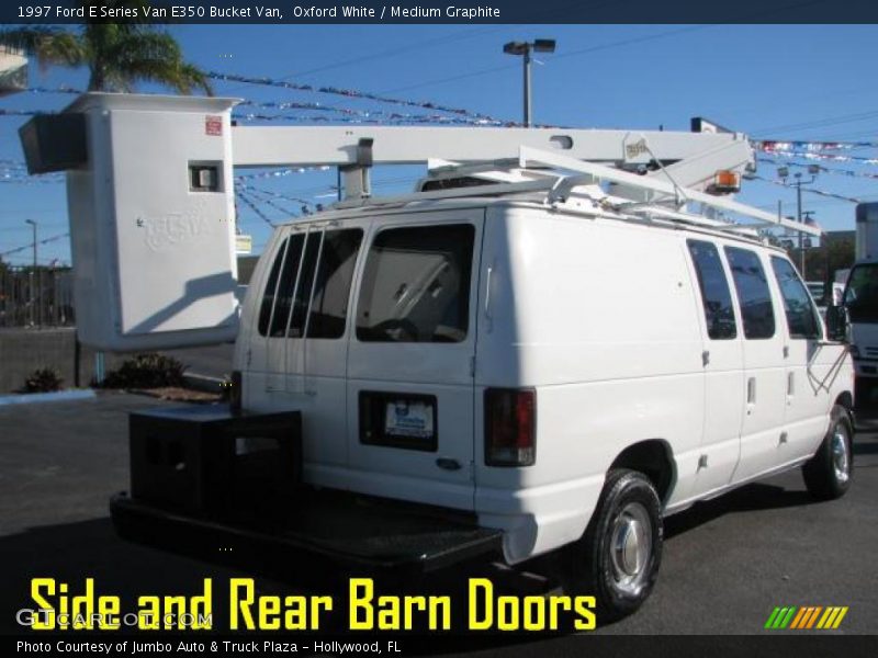 Oxford White / Medium Graphite 1997 Ford E Series Van E350 Bucket Van