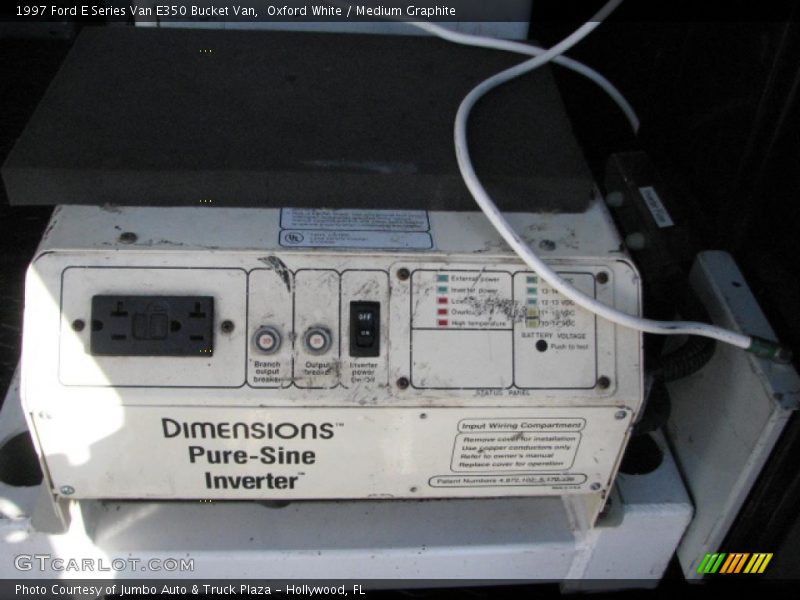 Oxford White / Medium Graphite 1997 Ford E Series Van E350 Bucket Van