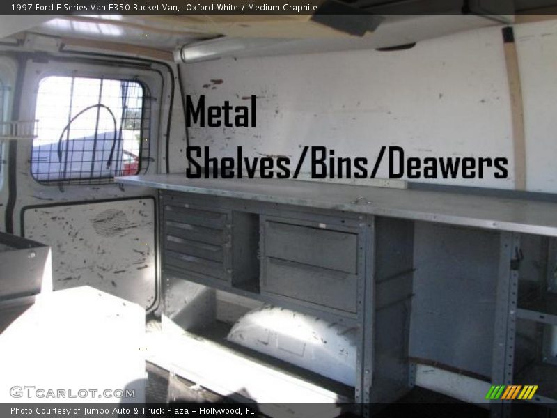 Oxford White / Medium Graphite 1997 Ford E Series Van E350 Bucket Van