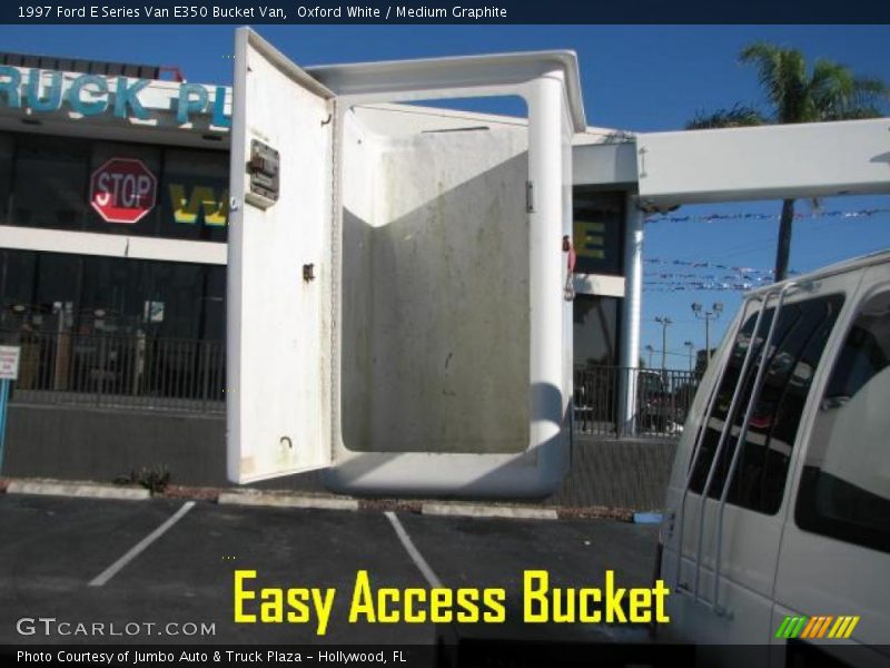 Oxford White / Medium Graphite 1997 Ford E Series Van E350 Bucket Van