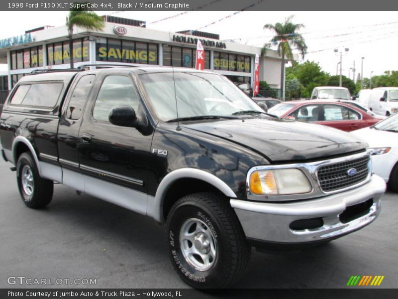 Black / Medium Graphite 1998 Ford F150 XLT SuperCab 4x4
