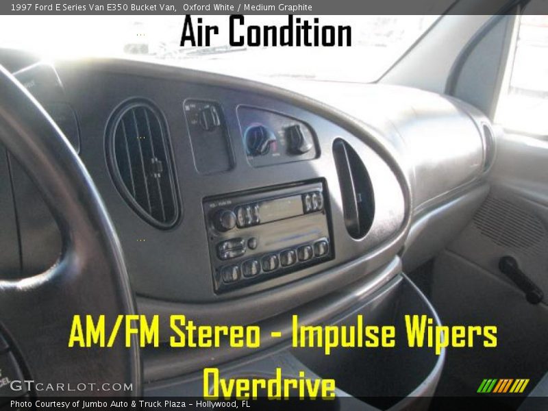 Oxford White / Medium Graphite 1997 Ford E Series Van E350 Bucket Van