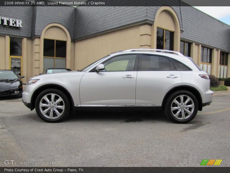 Liquid Platinum Metallic / Graphite 2008 Infiniti FX 35 AWD