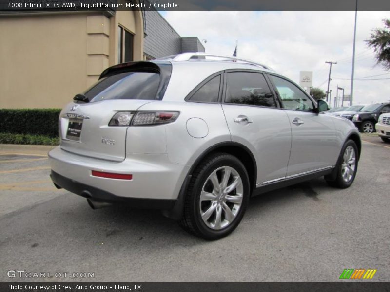 Liquid Platinum Metallic / Graphite 2008 Infiniti FX 35 AWD