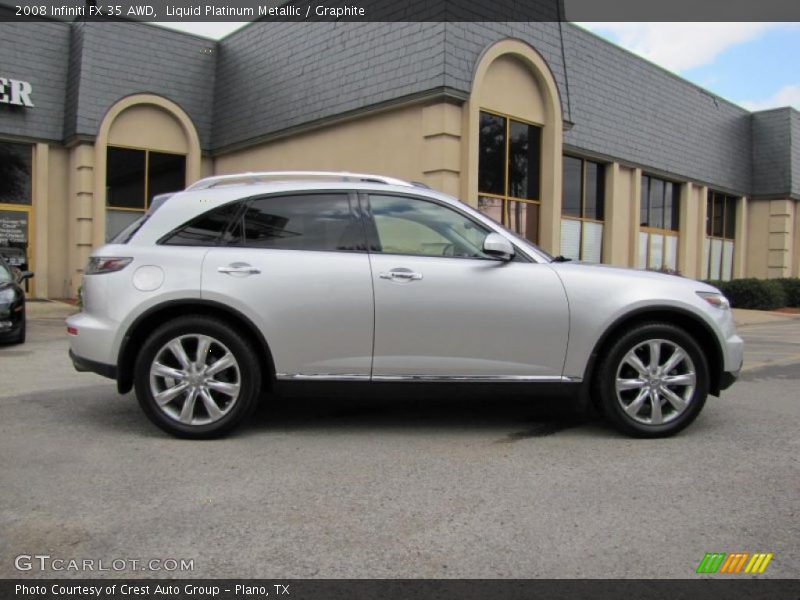 Liquid Platinum Metallic / Graphite 2008 Infiniti FX 35 AWD