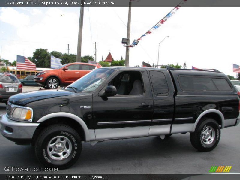 Black / Medium Graphite 1998 Ford F150 XLT SuperCab 4x4