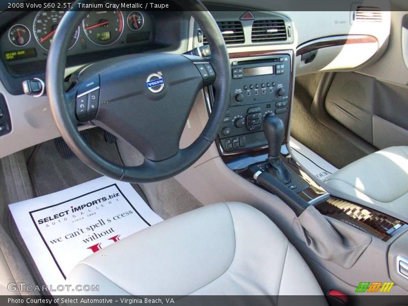 Titanium Gray Metallic / Taupe 2008 Volvo S60 2.5T