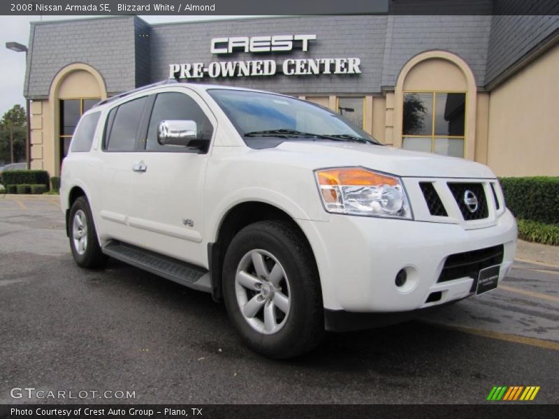 Blizzard White / Almond 2008 Nissan Armada SE
