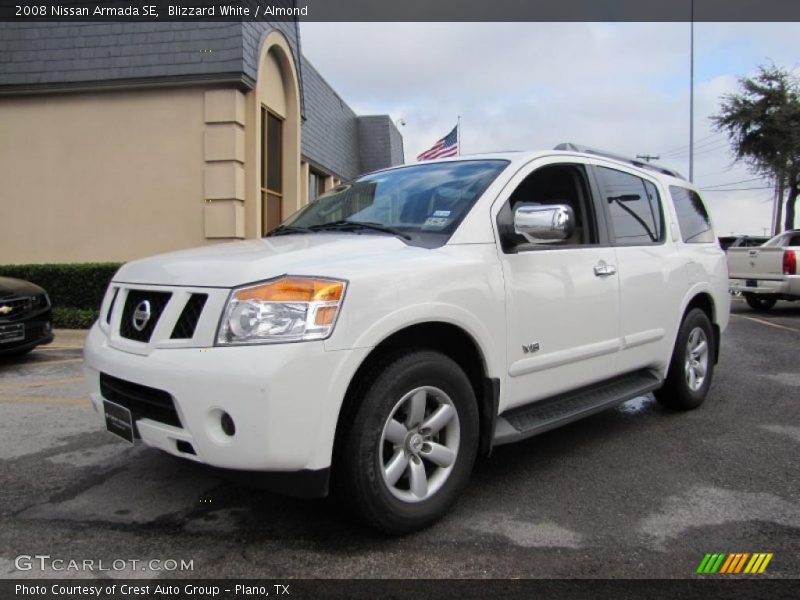 Blizzard White / Almond 2008 Nissan Armada SE