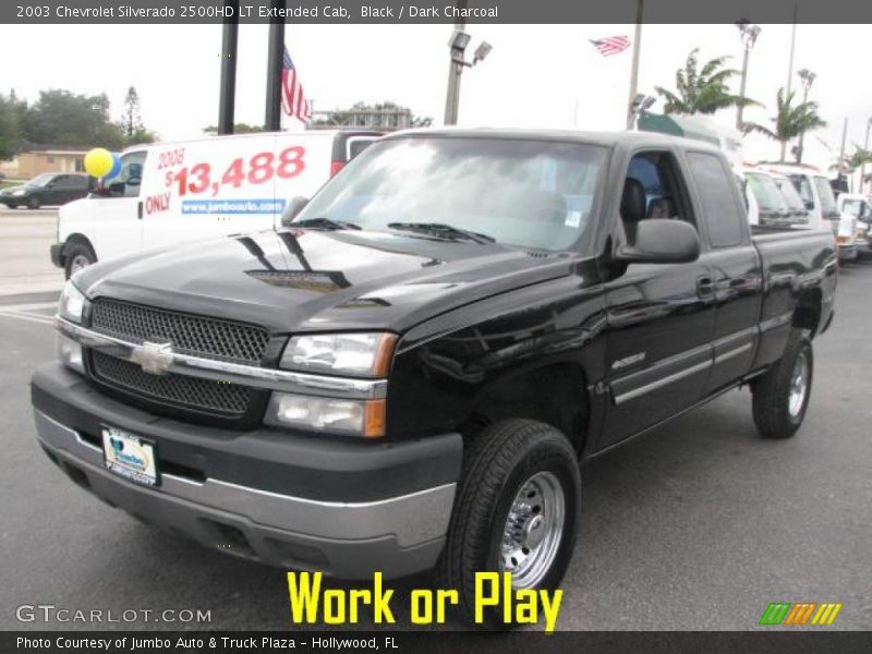 Black / Dark Charcoal 2003 Chevrolet Silverado 2500HD LT Extended Cab