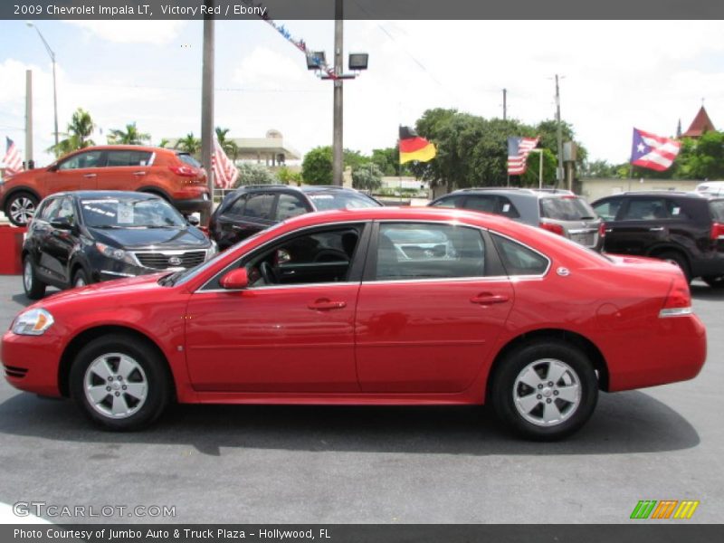 Victory Red / Ebony 2009 Chevrolet Impala LT