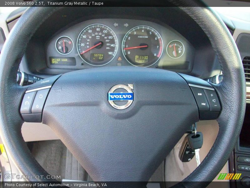 Titanium Gray Metallic / Taupe 2008 Volvo S60 2.5T