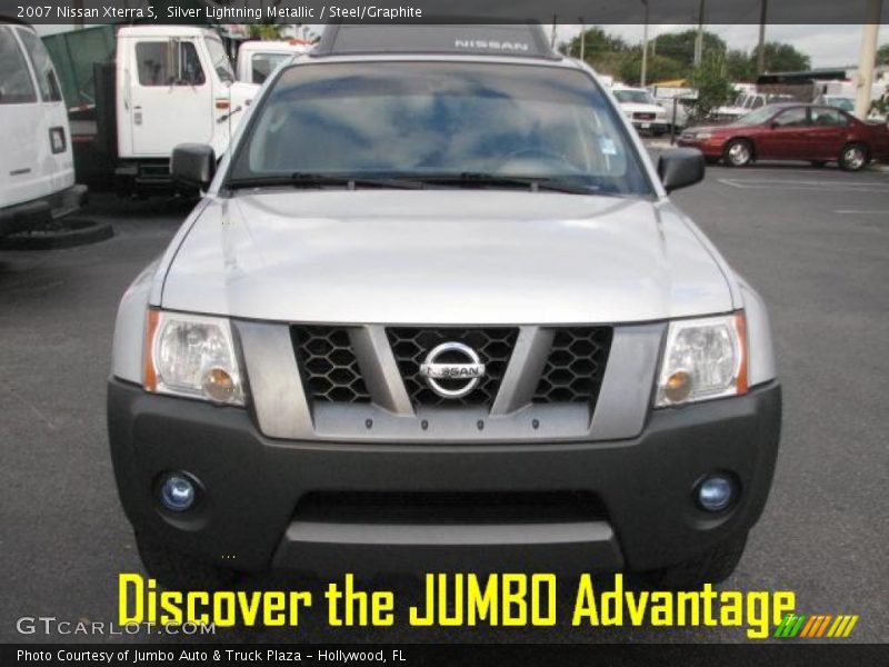 Silver Lightning Metallic / Steel/Graphite 2007 Nissan Xterra S