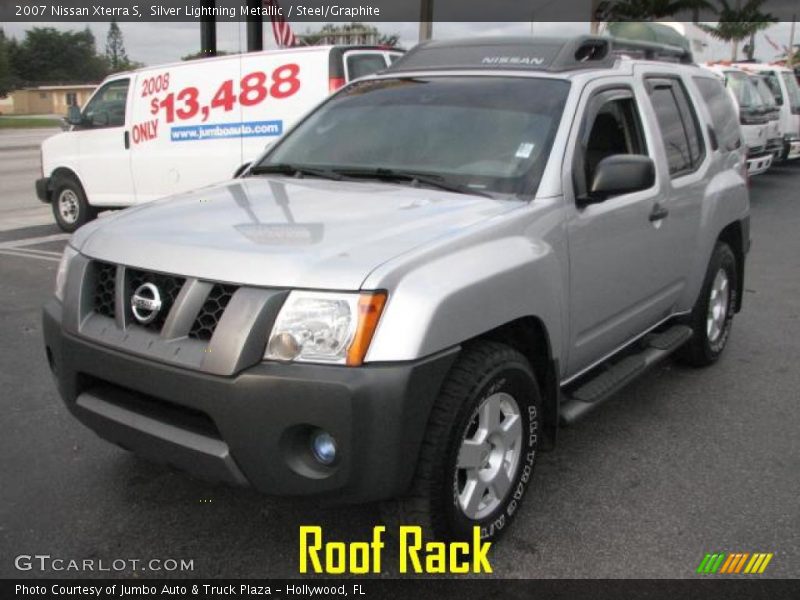 Silver Lightning Metallic / Steel/Graphite 2007 Nissan Xterra S