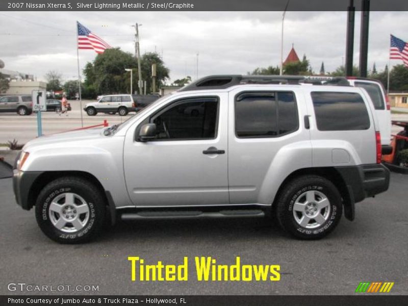 Silver Lightning Metallic / Steel/Graphite 2007 Nissan Xterra S