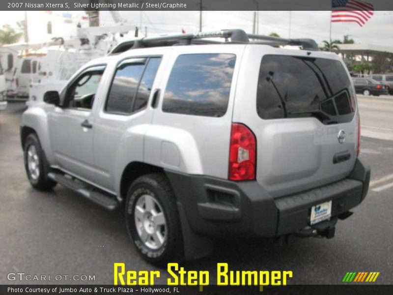 Silver Lightning Metallic / Steel/Graphite 2007 Nissan Xterra S