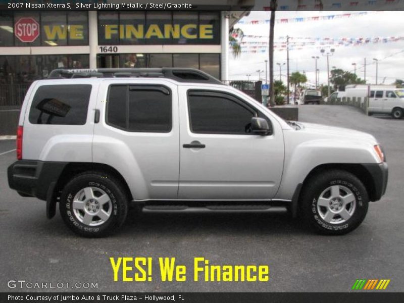 Silver Lightning Metallic / Steel/Graphite 2007 Nissan Xterra S