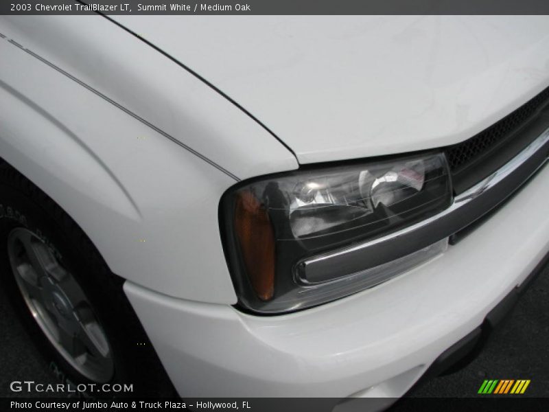 Summit White / Medium Oak 2003 Chevrolet TrailBlazer LT