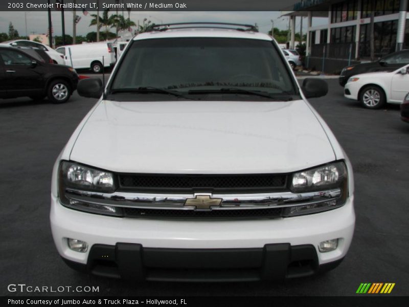 Summit White / Medium Oak 2003 Chevrolet TrailBlazer LT