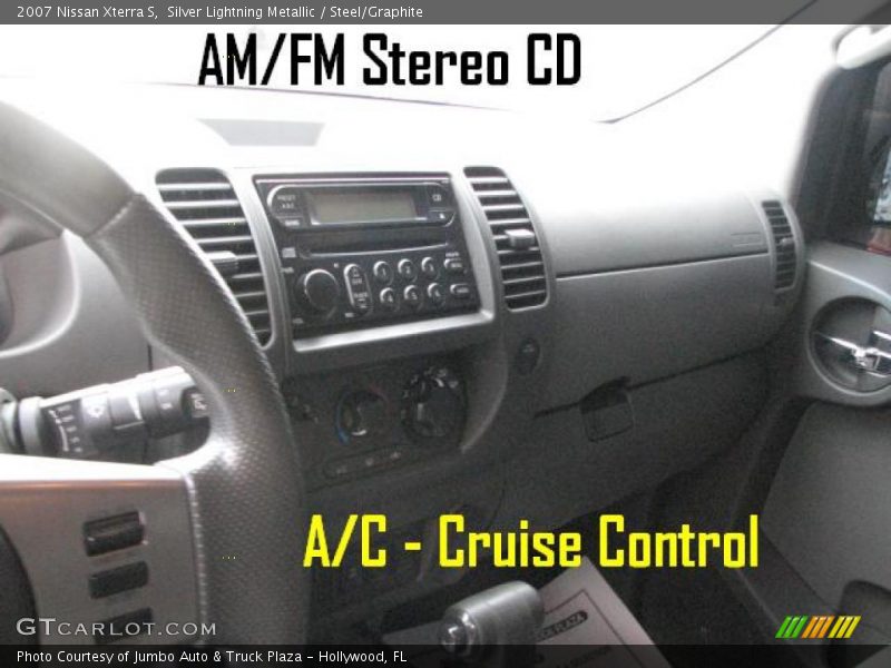 Silver Lightning Metallic / Steel/Graphite 2007 Nissan Xterra S