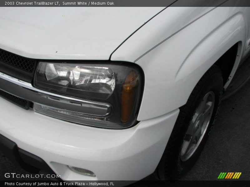 Summit White / Medium Oak 2003 Chevrolet TrailBlazer LT