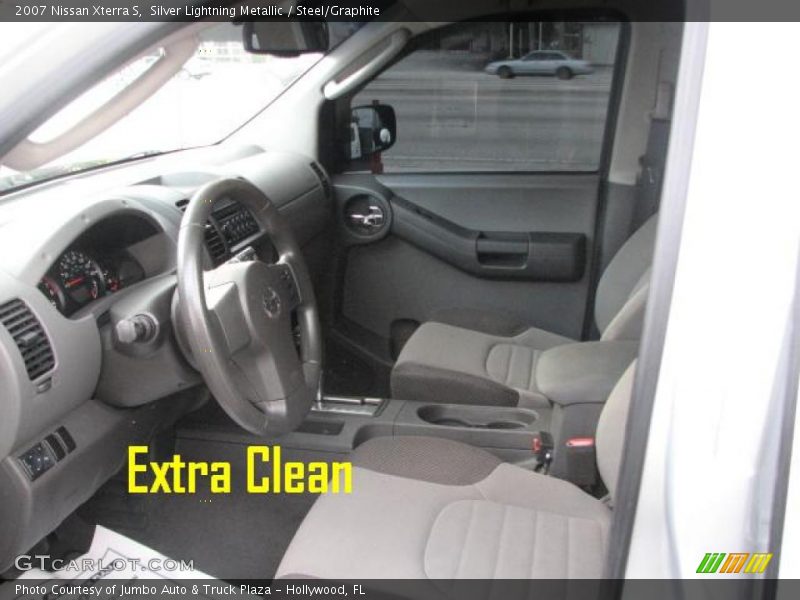 Silver Lightning Metallic / Steel/Graphite 2007 Nissan Xterra S