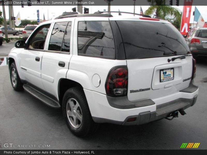 Summit White / Medium Oak 2003 Chevrolet TrailBlazer LT