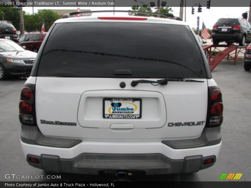 Summit White / Medium Oak 2003 Chevrolet TrailBlazer LT