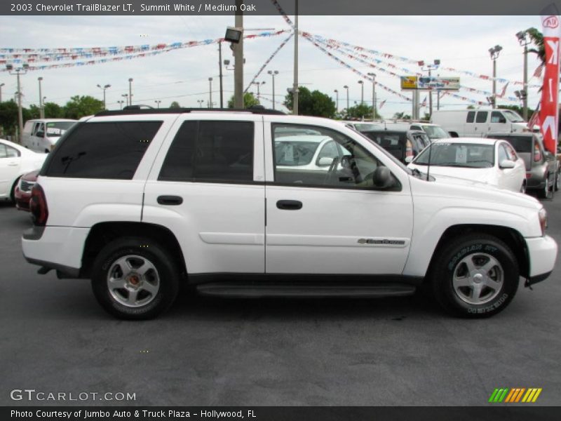 Summit White / Medium Oak 2003 Chevrolet TrailBlazer LT