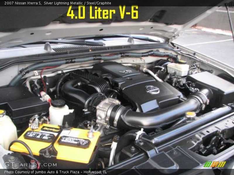 Silver Lightning Metallic / Steel/Graphite 2007 Nissan Xterra S