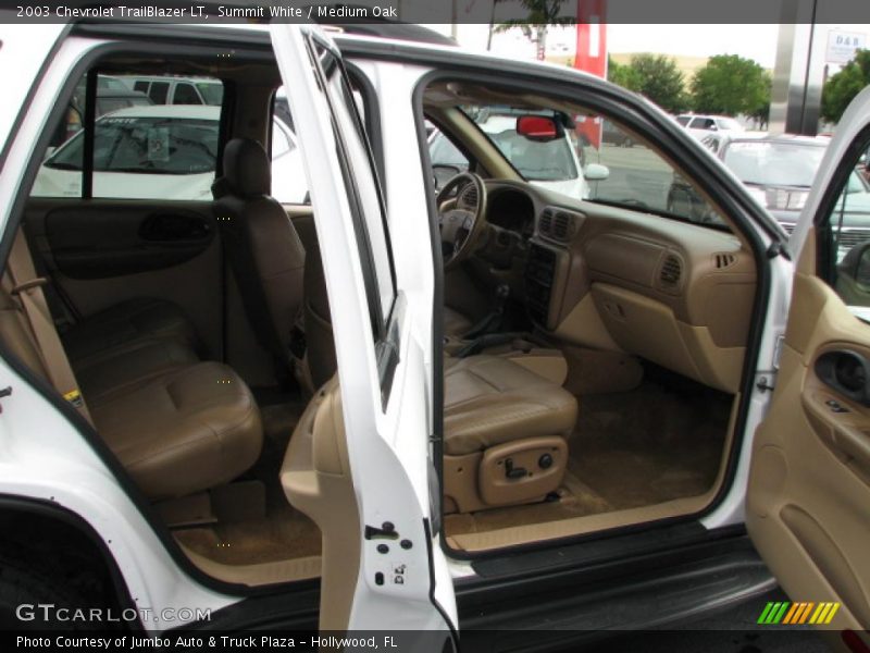 Summit White / Medium Oak 2003 Chevrolet TrailBlazer LT