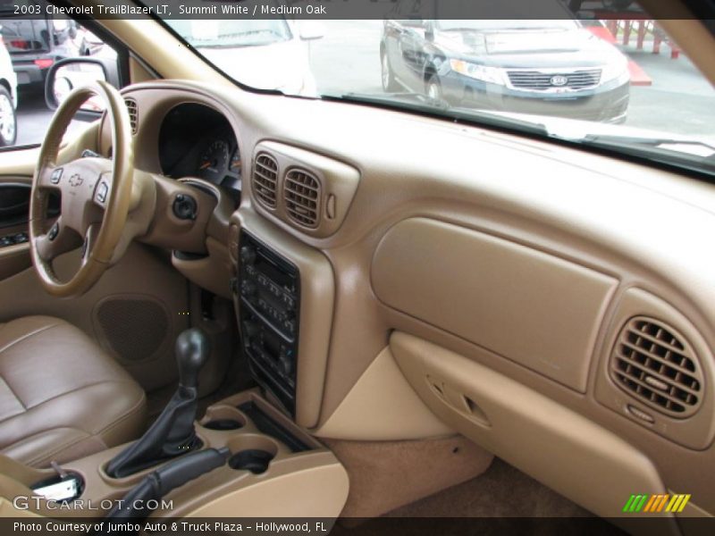 Summit White / Medium Oak 2003 Chevrolet TrailBlazer LT