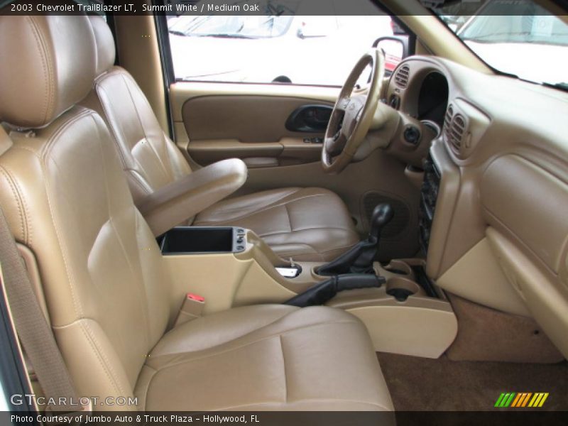 Summit White / Medium Oak 2003 Chevrolet TrailBlazer LT